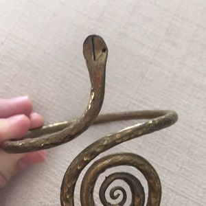 Brass snake bangle
